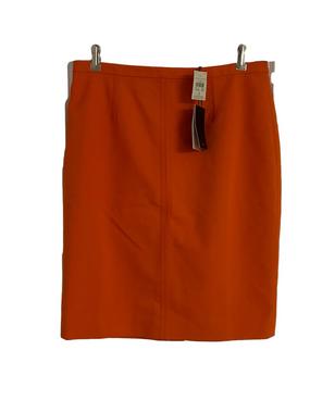 NWT Ann Taylor Women's Orange Pencil Skirt Size 8